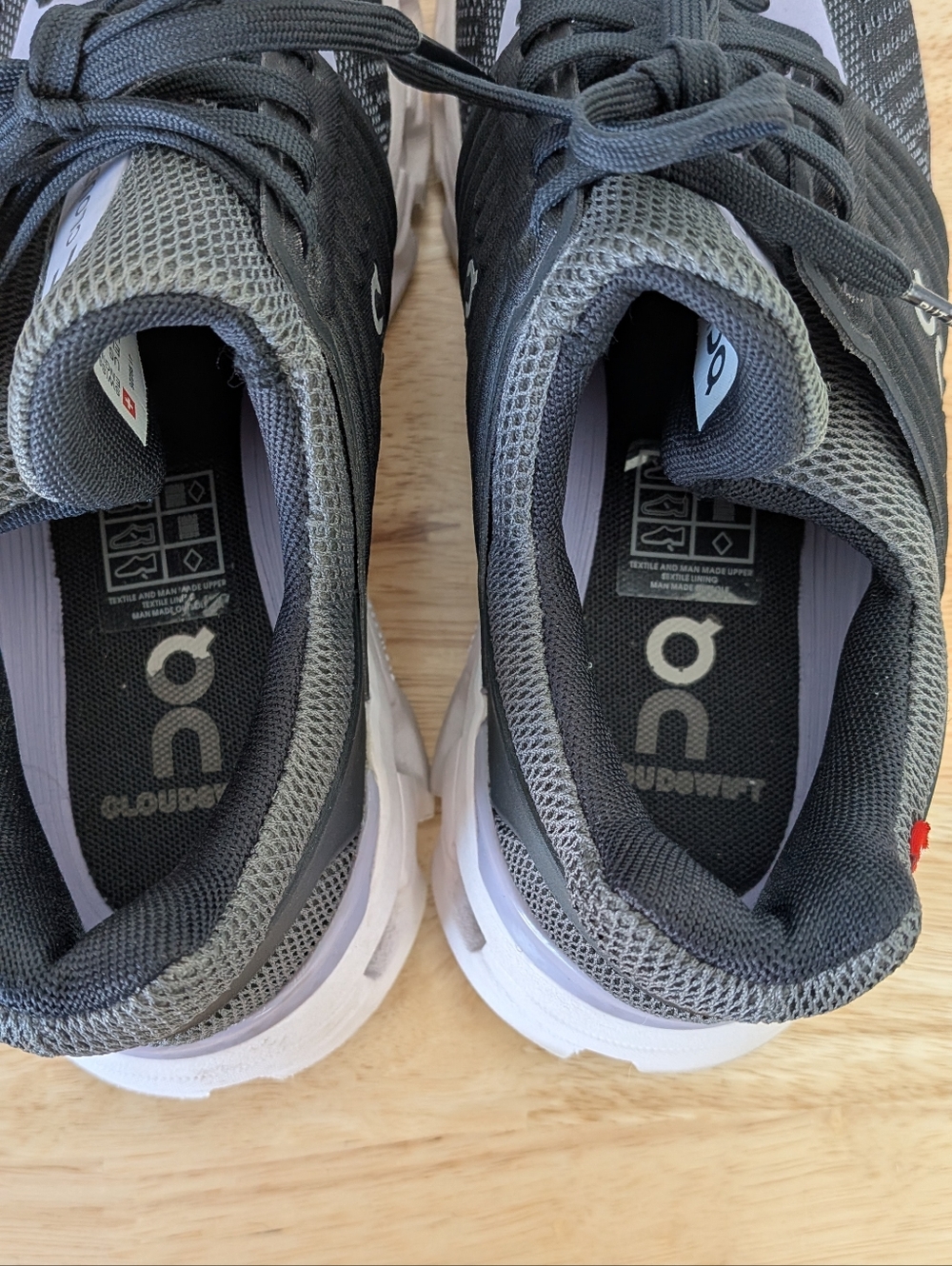 On Cloud Cloud swift Women's Running Sneaker Size 7 Black Purple - Picture 5 of 8